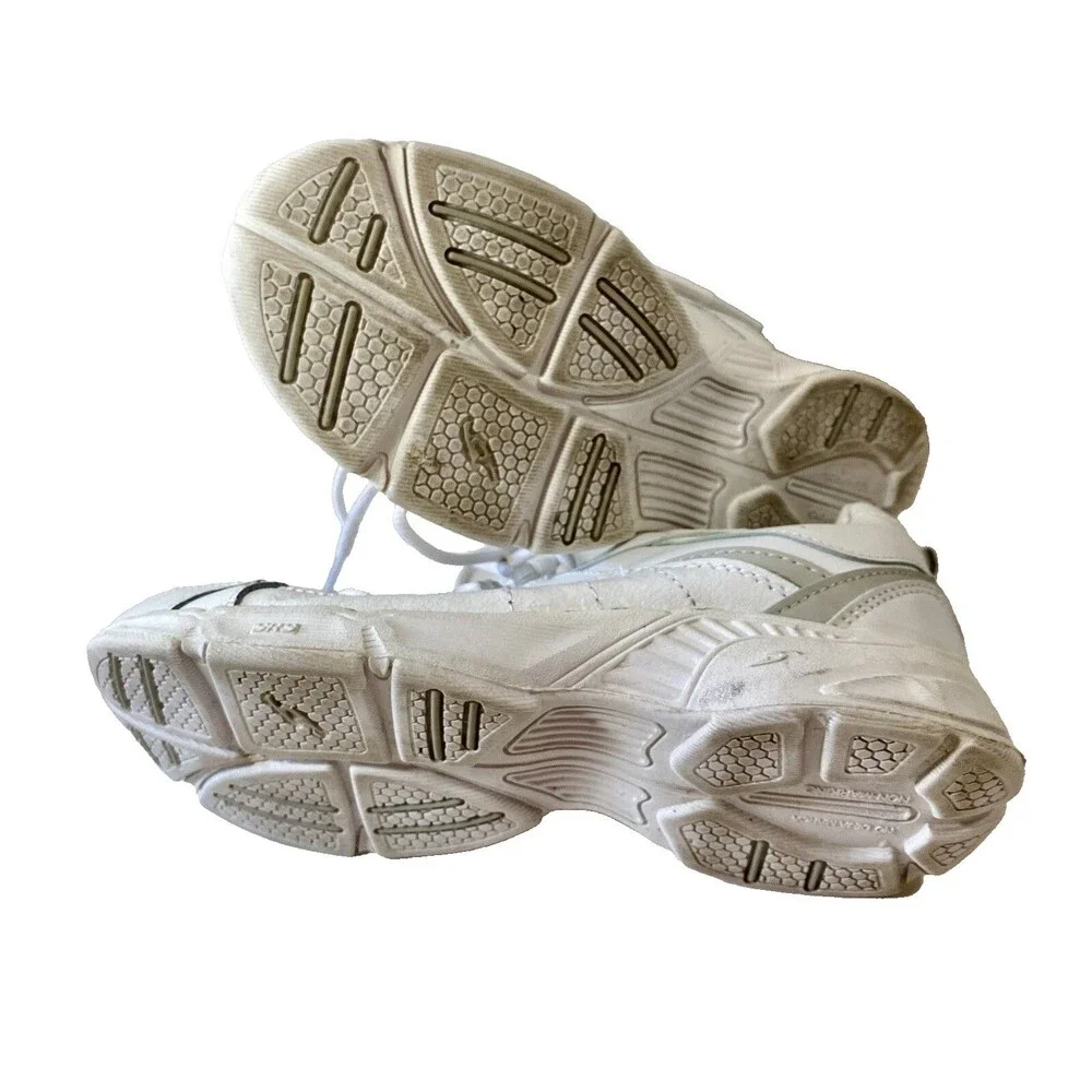 DR. SCHOLLs  Womens Shoes Sz 8 White Leather Lace Up Cushion Gel Walking - Picture 5 of 5